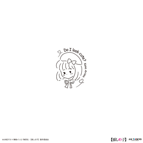 『【推しの子】』TVアニメ第2弾 モノトーンシーンイラストTシャツ 4(有馬かな&アクア)ホワイト